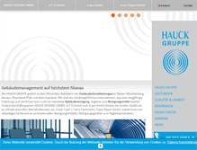 Tablet Screenshot of hauck-gruppe.de
